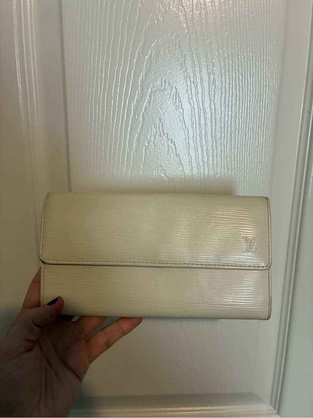 Louis Vuitton Cream Epi Leather Continental Wallet AUTHENTIC